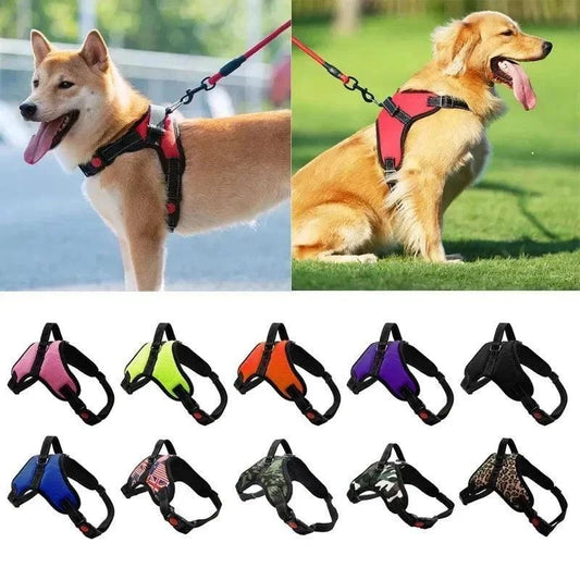 Adjustable Dog Harness & LeashDescription:

Walk your dog with ease! This adjustable harness and reflective leash combo ensures comfort and control for dogs of all sizes, perfect for walking, runRegal Pet PalaceRegal Pet PalaceAdjustable Dog Harness