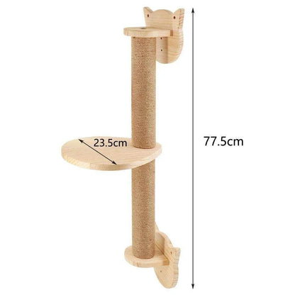 Wall Mounted Cat TreeDescription:

Give your cat the ultimate climbing adventure with this sleek wall-mounted cat tree. Perfect for active felines, it saves space and adds style while keRegal Pet PalaceRegal Pet PalaceWall Mounted Cat Tree
