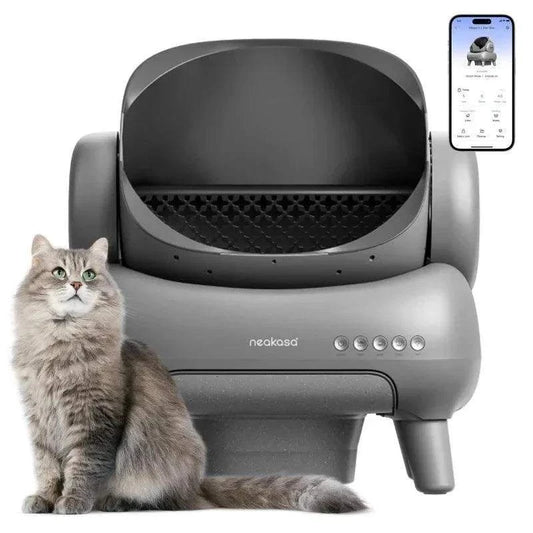 Smart Self-Cleaning Litter BoxDescription:

Transform your cat’s bathroom experience with the Neakasa M1. This low-noise, self-cleaning litter box eliminates odors and is controlled via an app foRegal Pet PalaceRegal Pet PalaceSmart Self-Cleaning
