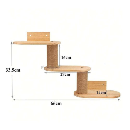 Wall Mounted Cat TreeDescription:

Give your cat the ultimate climbing adventure with this sleek wall-mounted cat tree. Perfect for active felines, it saves space and adds style while keRegal Pet PalaceRegal Pet PalaceWall Mounted Cat Tree