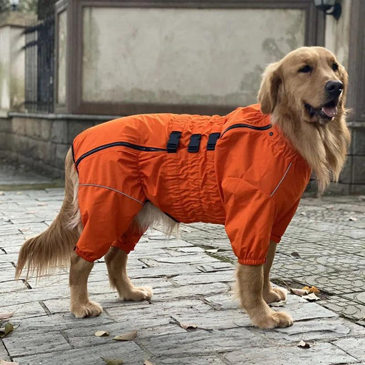 Waterproof 4-Legged Dog Raincoat