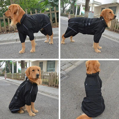 Waterproof 4-Legged Dog Raincoat
