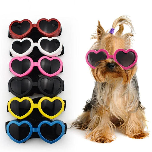 Stylish Heart-Shaped Dog Sunglasses