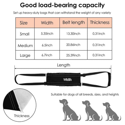 Adjustable Dog Lift HarnessDescription:

Give your furry friend the support they need! This adjustable harness helps pets with joint injuries or mobility issues, allowing them to move with comRegal Pet PalaceRegal Pet PalaceAdjustable Dog Lift