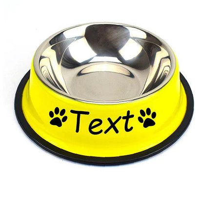 Personalized Pet Stainless Steel Bowl