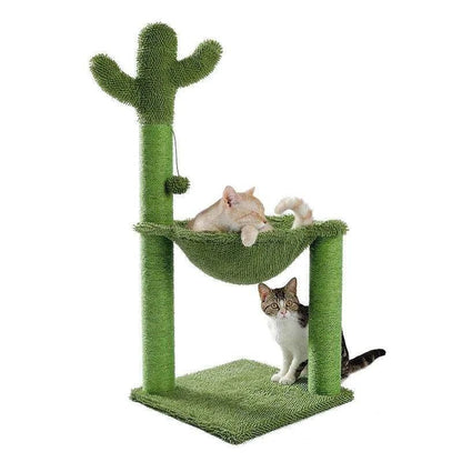 Cactus Cat Tree ToyDescription:
Your cat’s new favorite hangout! This playful cactus-themed cat tree features a scratching post, ball toy, and cozy mushroom condo—perfect for climbing,Regal Pet PalaceRegal Pet PalaceCactus Cat Tree