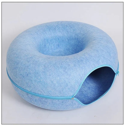 2-in-1 Cozy Cat Tunnel