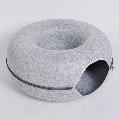 2-in-1 Cozy Cat Tunnel
